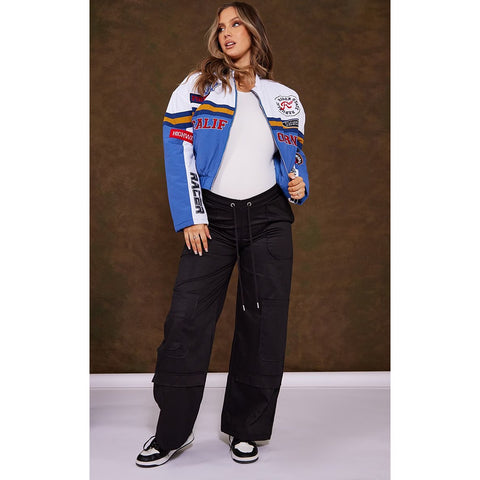 Black Elasticated Pocket Cargo Trousers | Montivo Pakistan