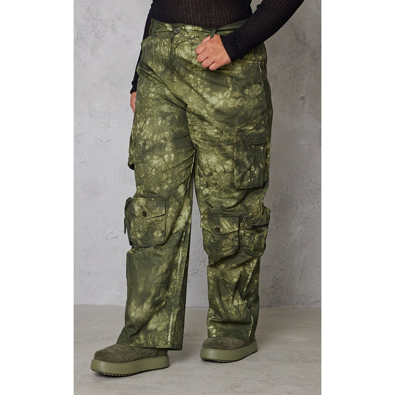 Dark Khaki Camo Cargo Trousers | Montivo Pakistan