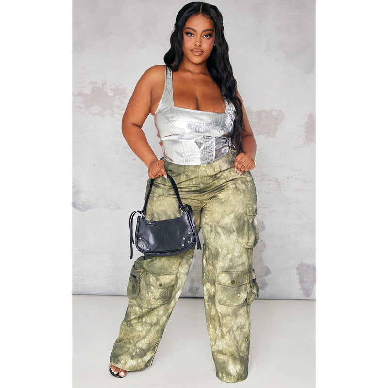 Light Khaki Camo Cargo Trousers | Montivo Pakistan