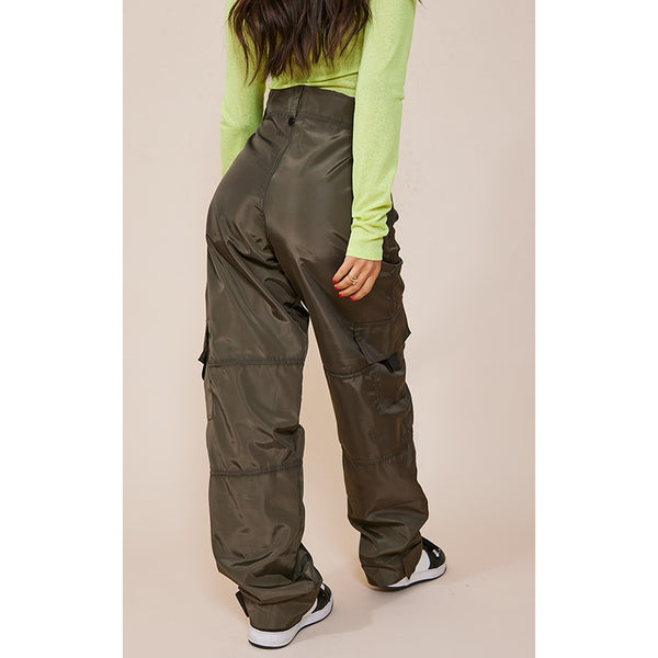 Khaki Straight Cargo Pocket Trousers | Montivo Pakistan
