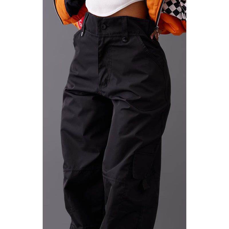 Black Straight Cargo Pocket Trousers | Montivo Pakistan