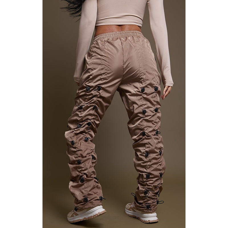 Stone Toggle Detail Straight Trousers | Montivo Pakistan