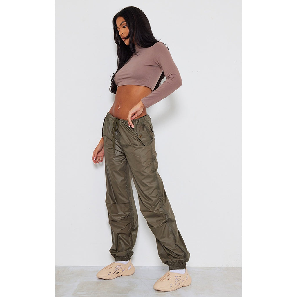 Tall Khaki Parachute Pants | Montivo Pakistan