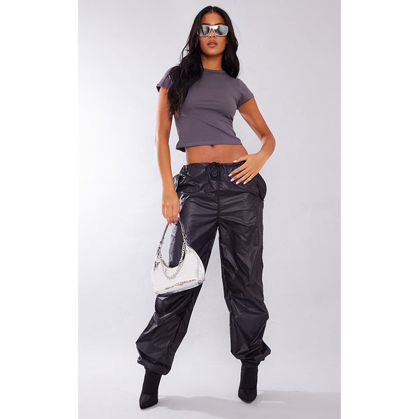 Tall Black Parachute Pants | Montivo Pakistan