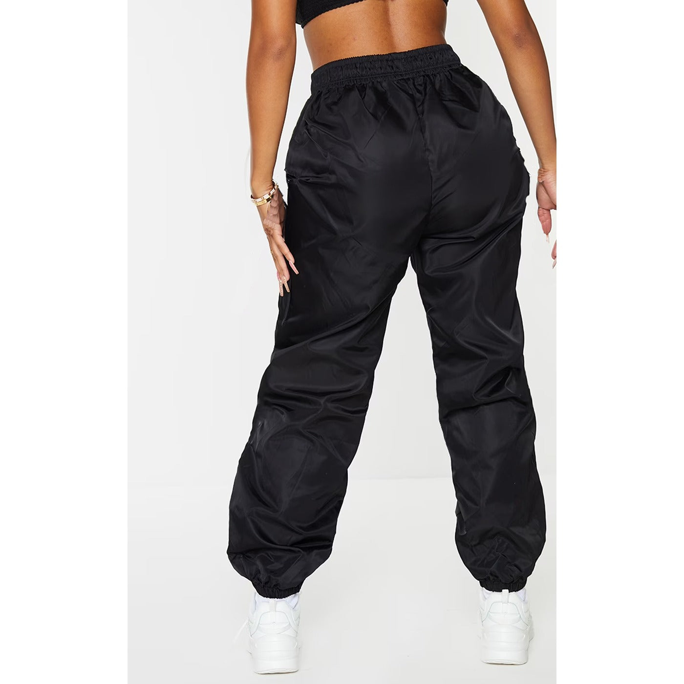 Black Waist Cut Out Joggers | Montivo Pakistan