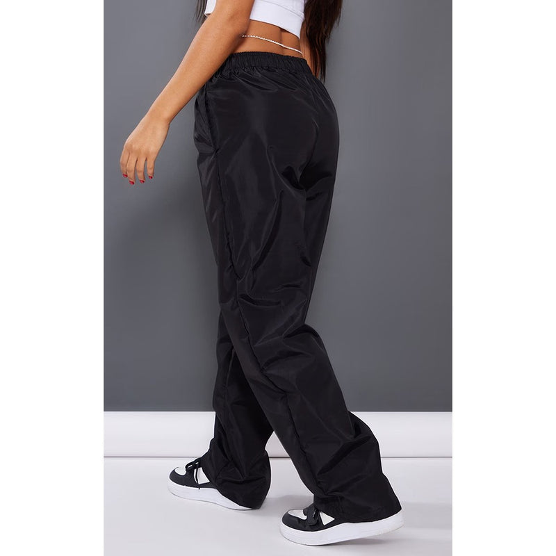 Black High Waist Shell Trousers | Montivo Pakistan