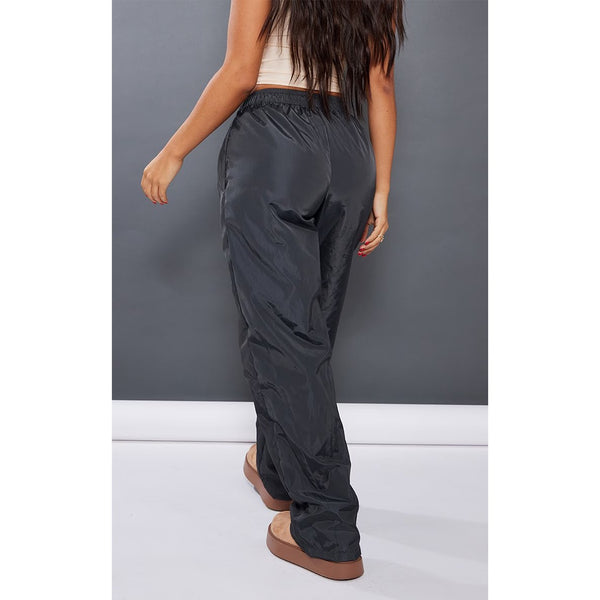 Charcoal High Waist Shell Trousers | Montivo Pakistan