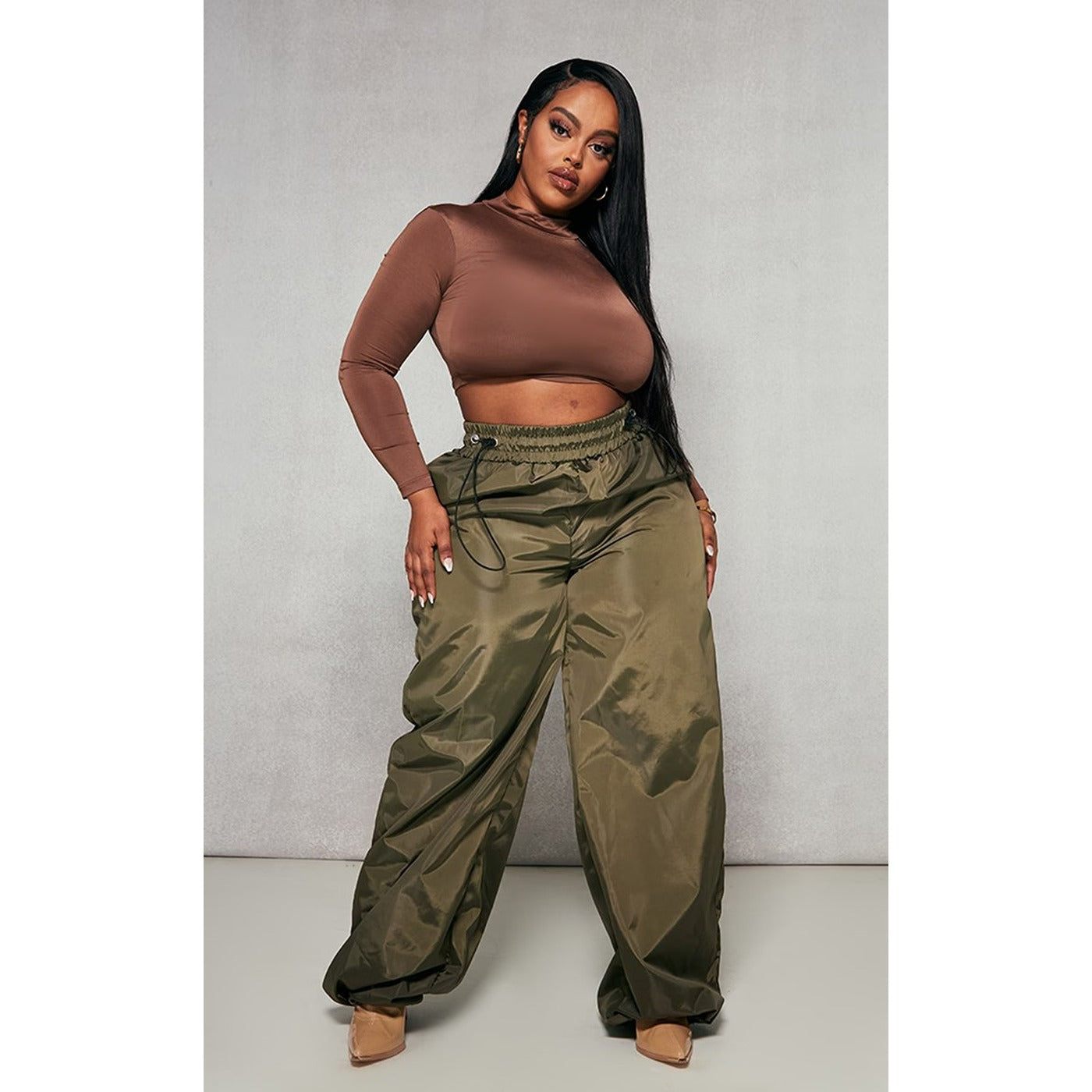 Khaki Toggle Detail Trousers | Montivo Pakistan