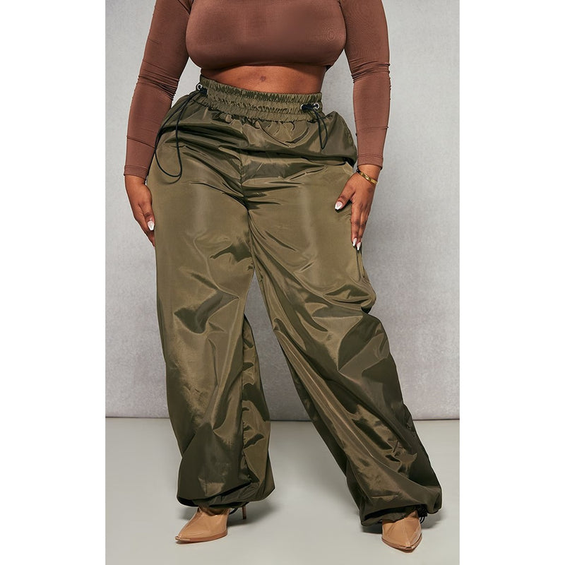 Khaki Toggle Detail Trousers | Montivo Pakistan