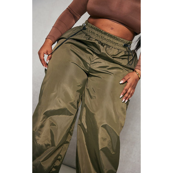 Khaki Toggle Detail Trousers | Montivo Pakistan