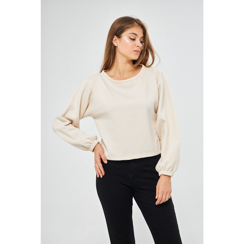 Offwhite Boatneck Oversized Sweatshirt | Montivo Pakistan