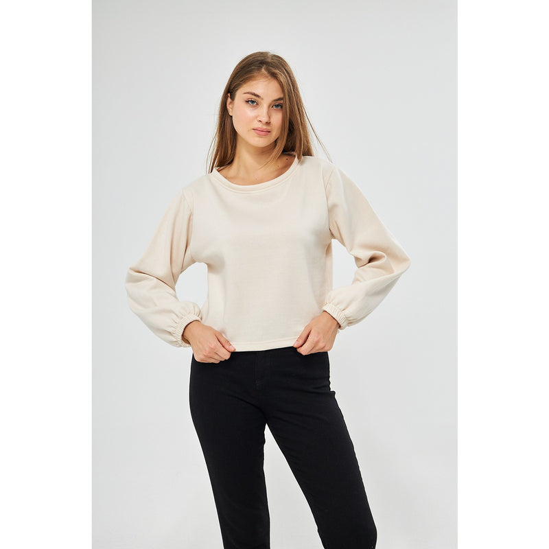 Offwhite Boatneck Oversized Sweatshirt | Montivo Pakistan