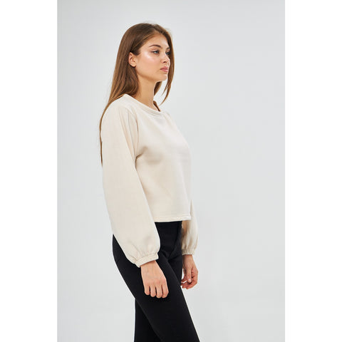 Offwhite Boatneck Oversized Sweatshirt | Montivo Pakistan