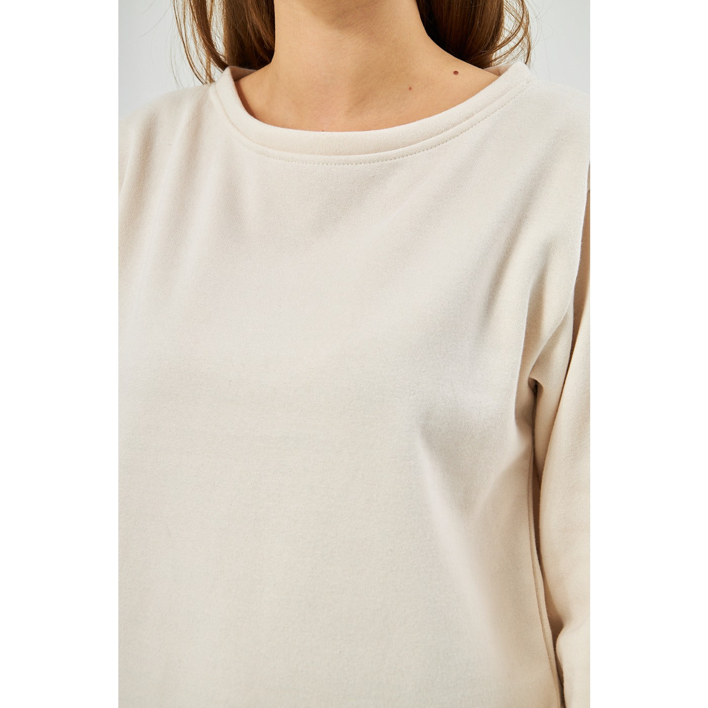 Offwhite Boatneck Oversized Sweatshirt | Montivo Pakistan