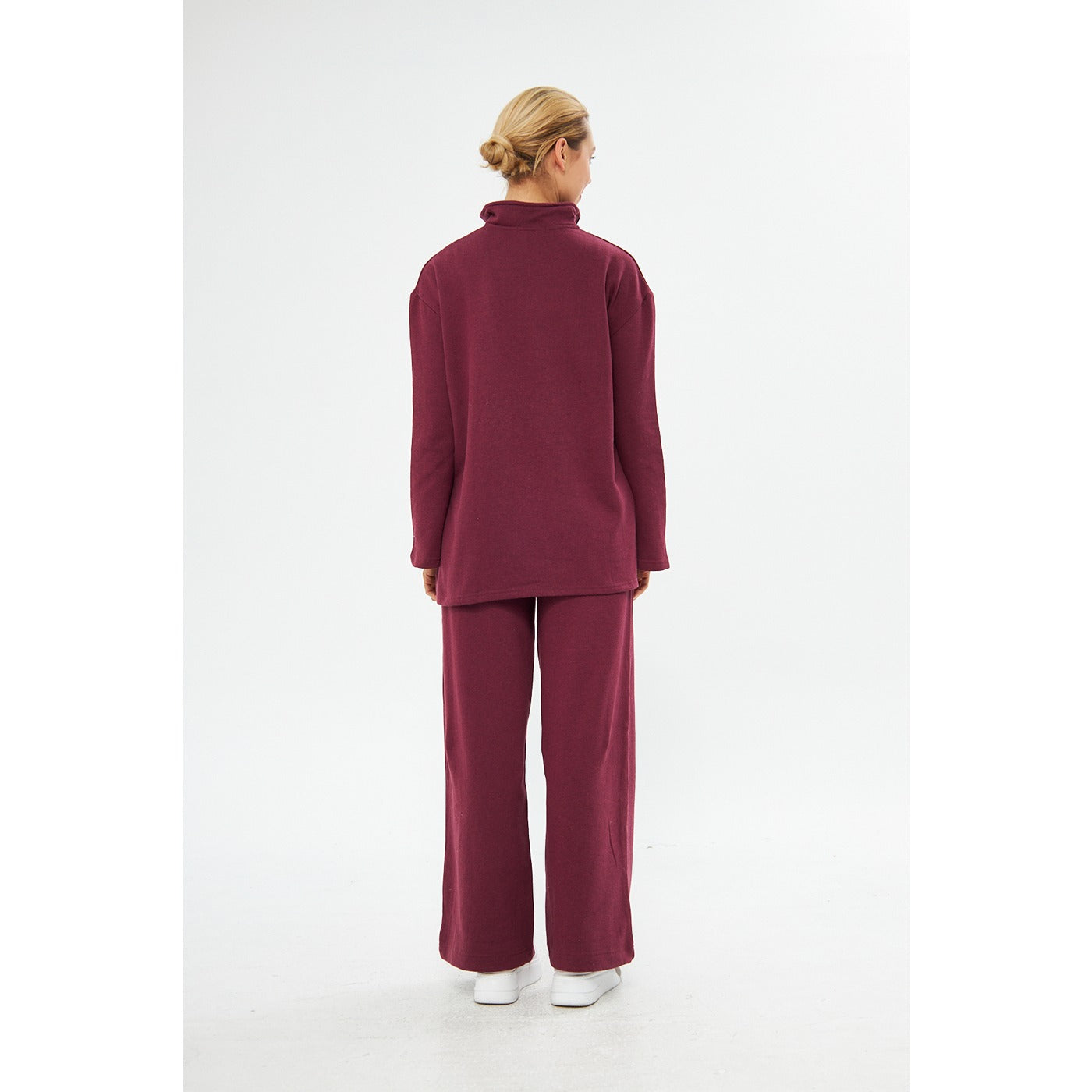 Burgundy Sweat Matching Set | Montivo Pakistan