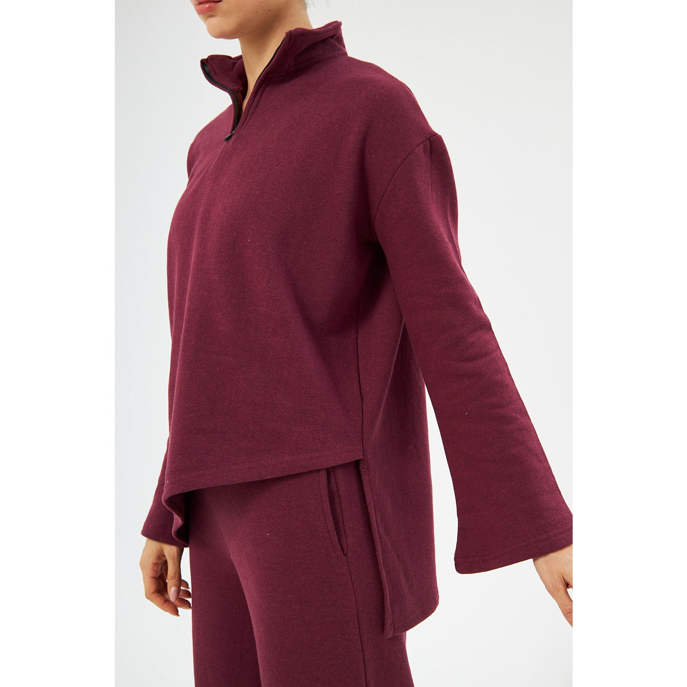 Burgundy Sweat Matching Set | Montivo Pakistan