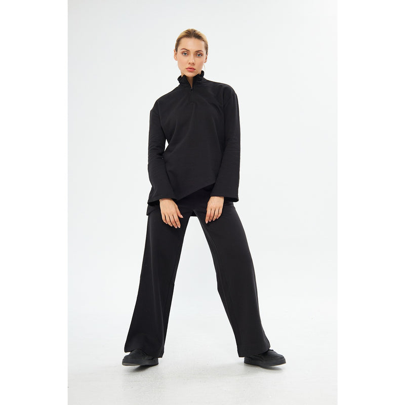 Black Solid Sweat Matching Set | Montivo Pakistan