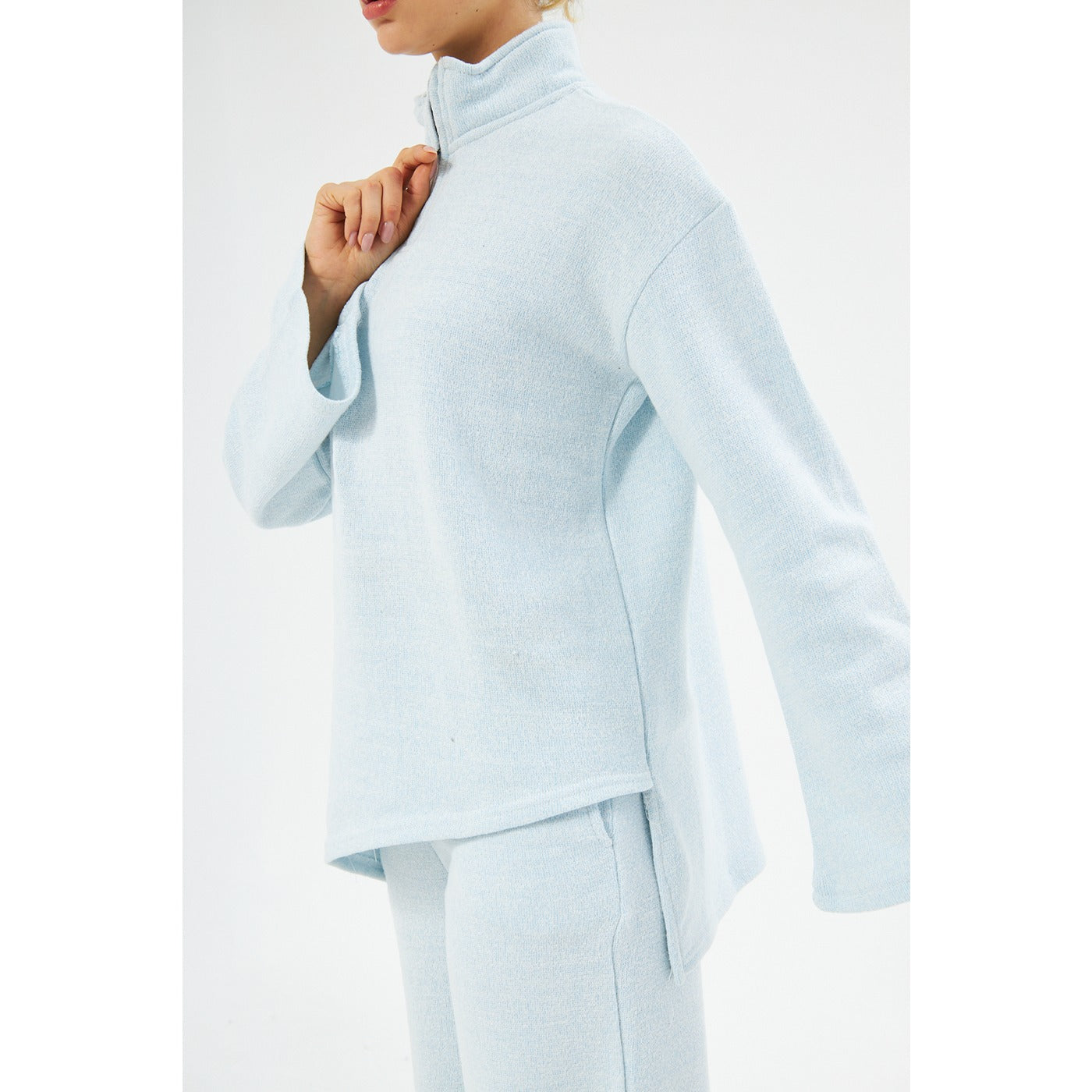 Sky Melange Sweat Matching Set | Montivo Pakistan