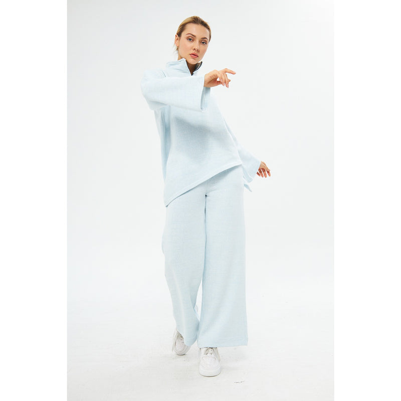 Sky Melange Sweat Matching Set | Montivo Pakistan