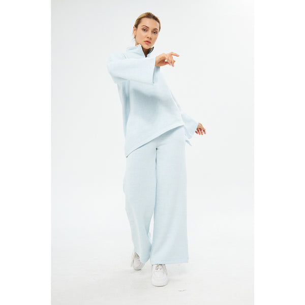 Sky Melange Sweat Matching Set | Montivo Pakistan
