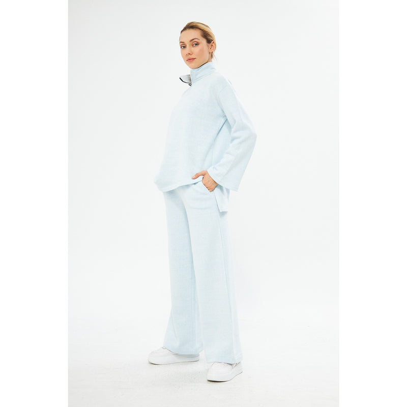 Sky Melange Sweat Matching Set | Montivo Pakistan