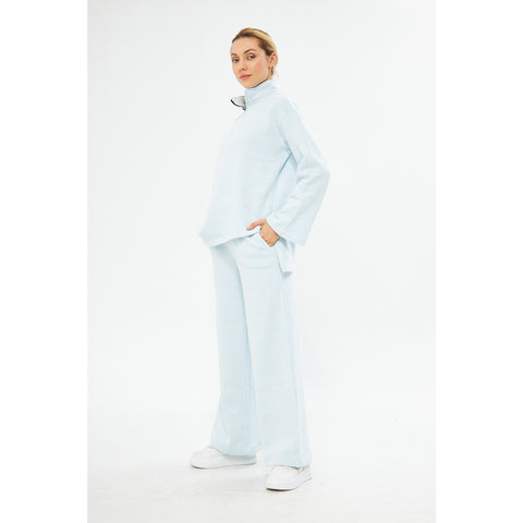 Sky Melange Sweat Matching Set | Montivo Pakistan