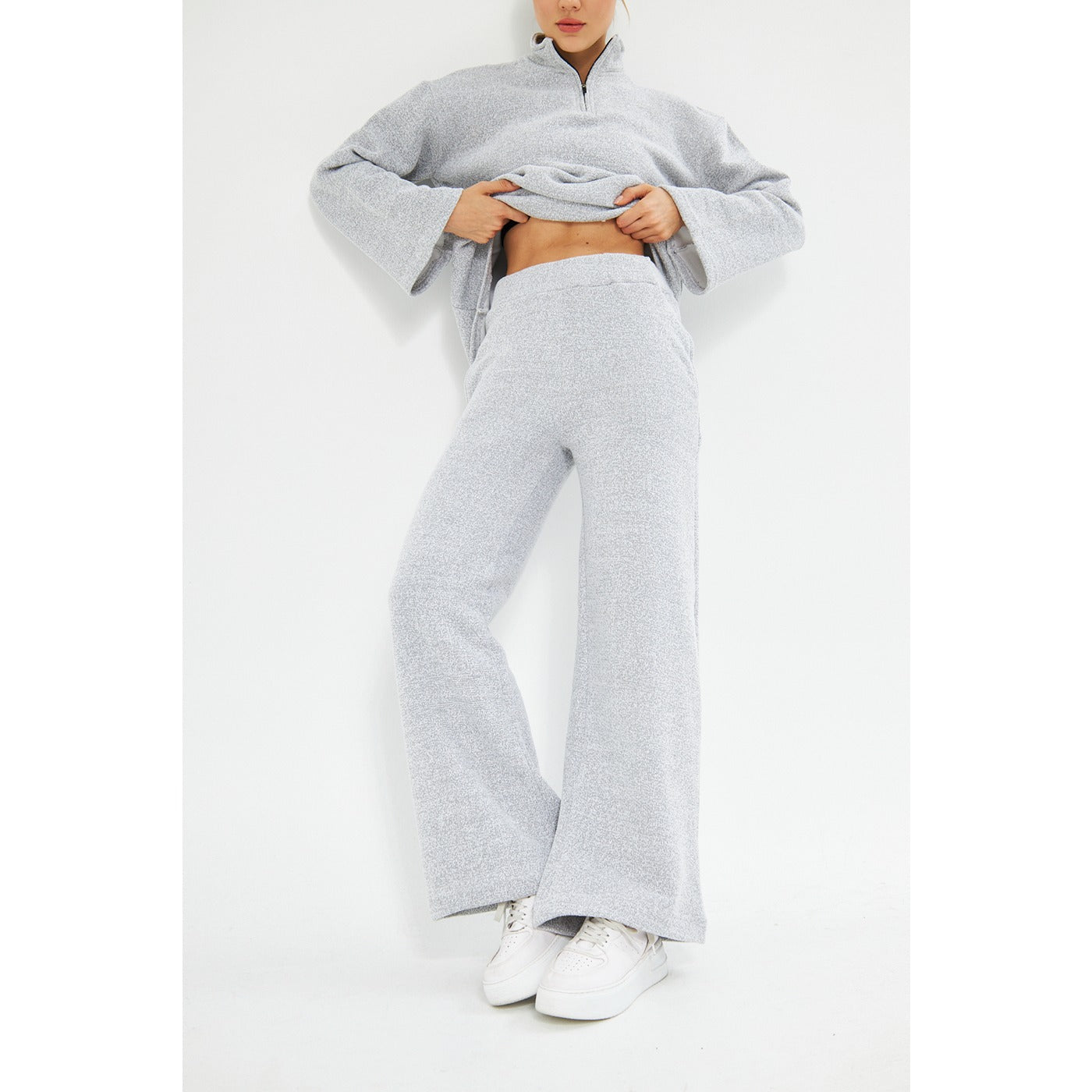 Grey Melange Sweat Matching Set | Montivo Pakistan