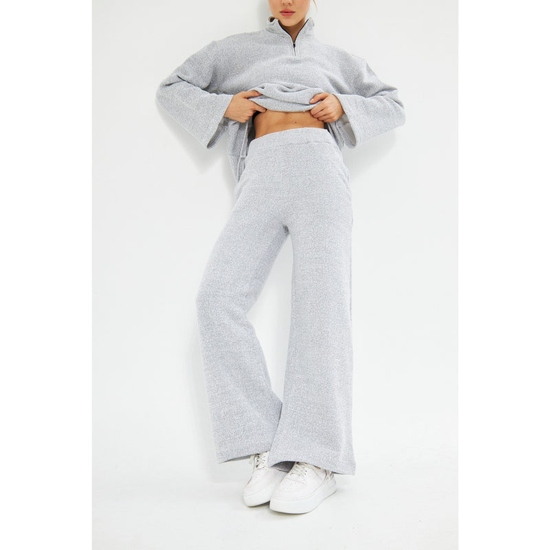 Grey Melange Sweat Matching Set | Montivo Pakistan