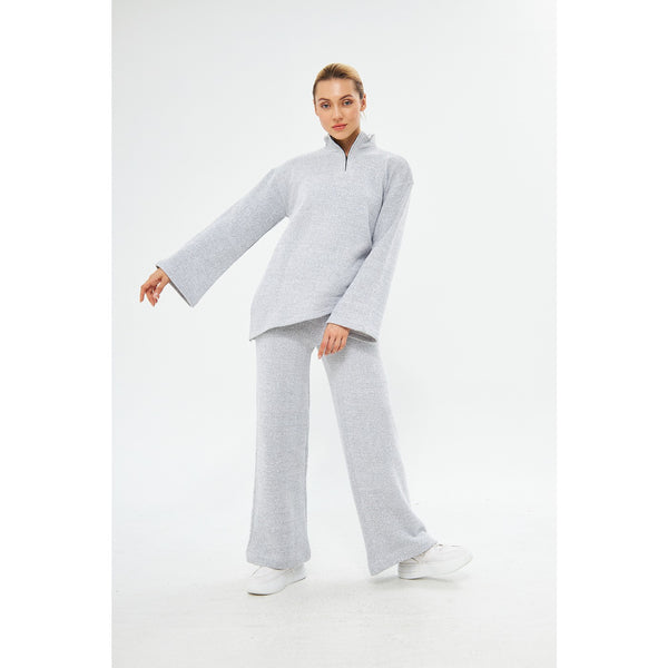 Grey Melange Sweat Matching Set | Montivo Pakistan