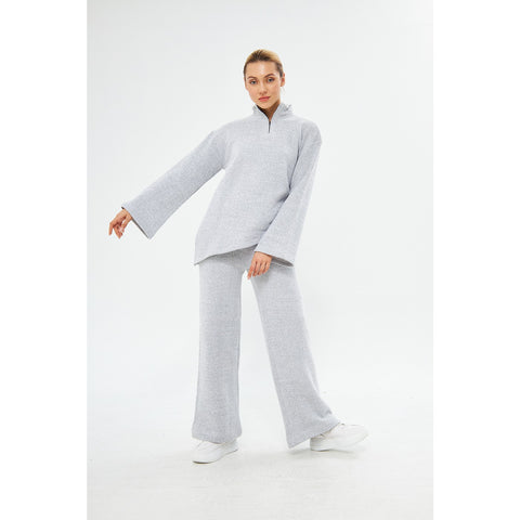 Grey Melange Sweat Matching Set | Montivo Pakistan