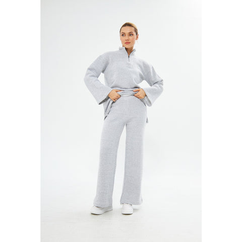 Grey Melange Sweat Matching Set | Montivo Pakistan