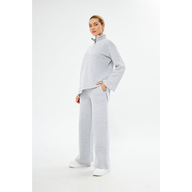 Grey Melange Sweat Matching Set | Montivo Pakistan