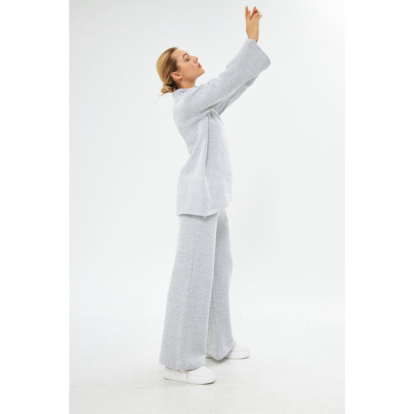 Grey Melange Sweat Matching Set | Montivo Pakistan