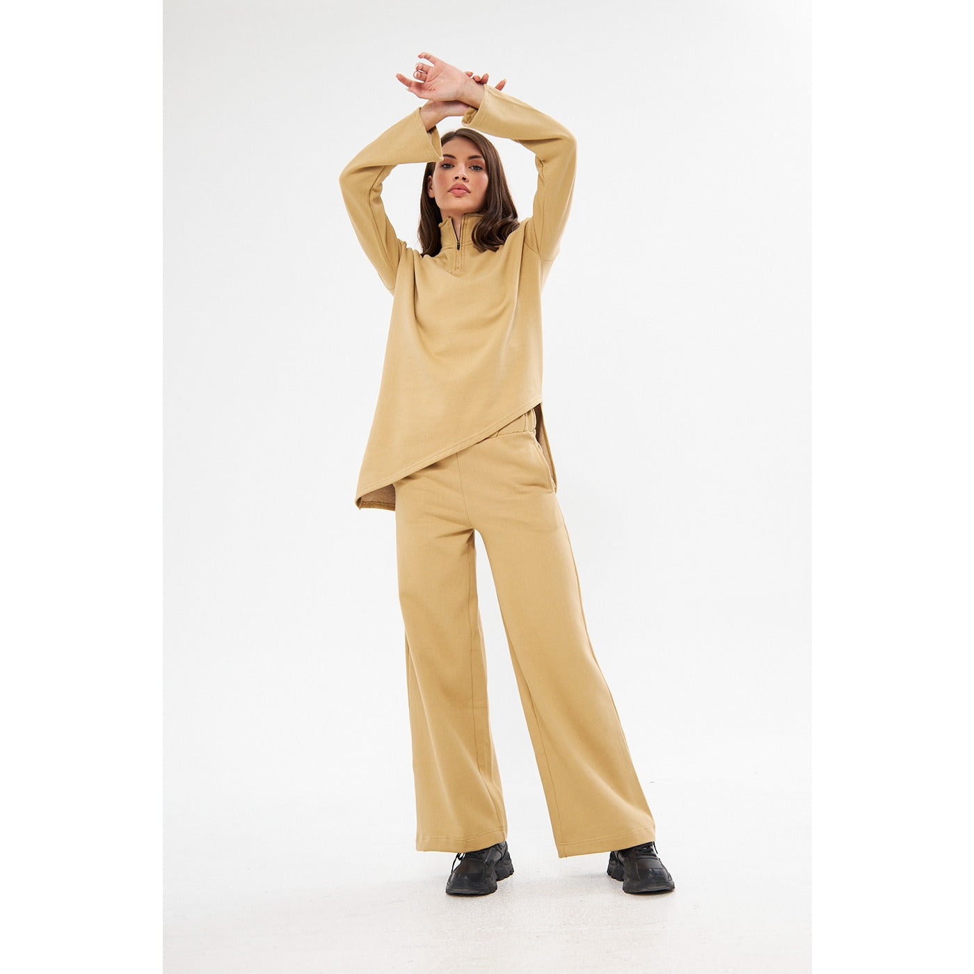 Beige Solid Sweat Matching Set | Montivo Pakistan