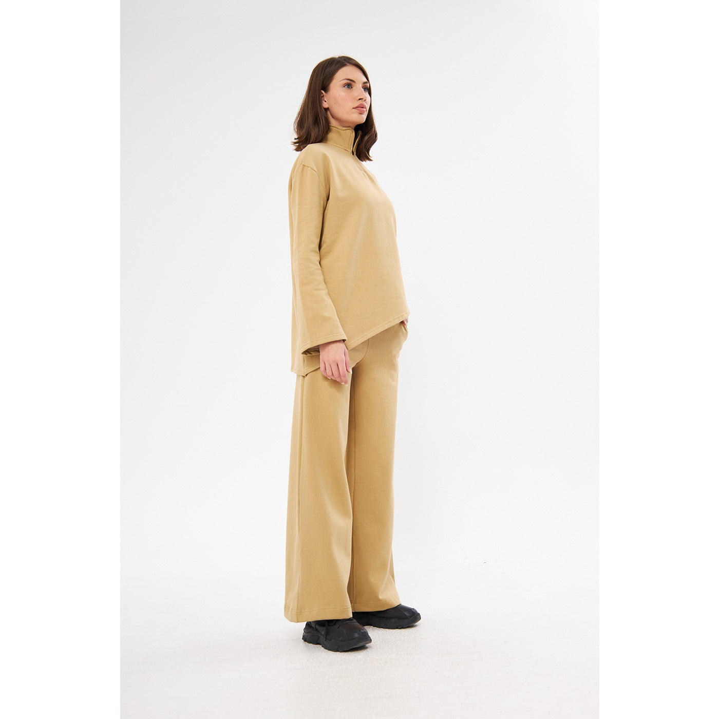 Beige Solid Sweat Matching Set | Montivo Pakistan