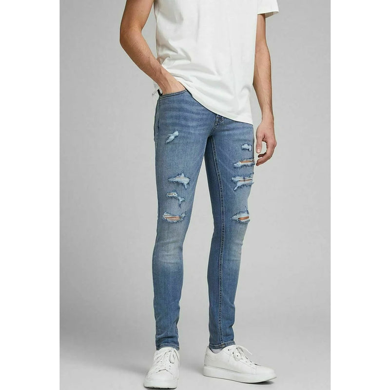 JJ Skinny Blue Ripped Jeans | Montivo Pakistan