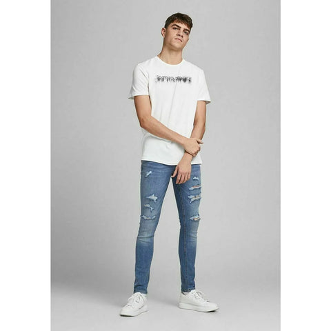 JJ Skinny Blue Ripped Jeans | Montivo Pakistan