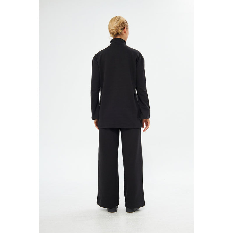 Black Wide Leg Trouser | Montivo Pakistan