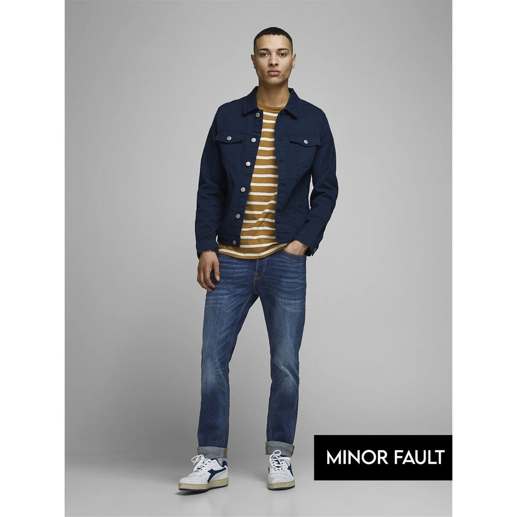 (Minor Fault) Slim Straight Blue Jeans | Montivo Pakistan