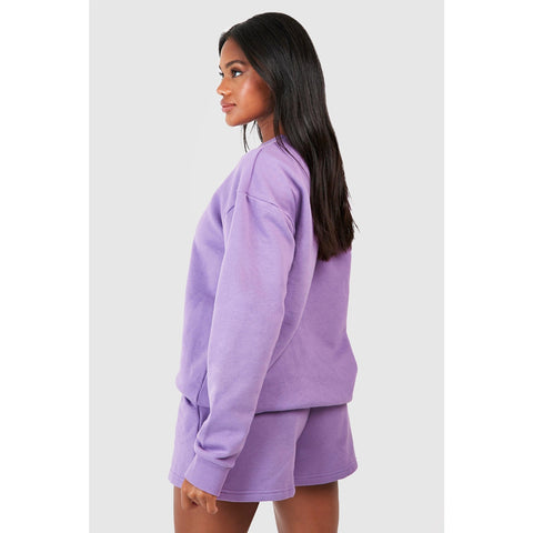 Purple Oversized Basic Sweatshirt | Montivo Pakistan