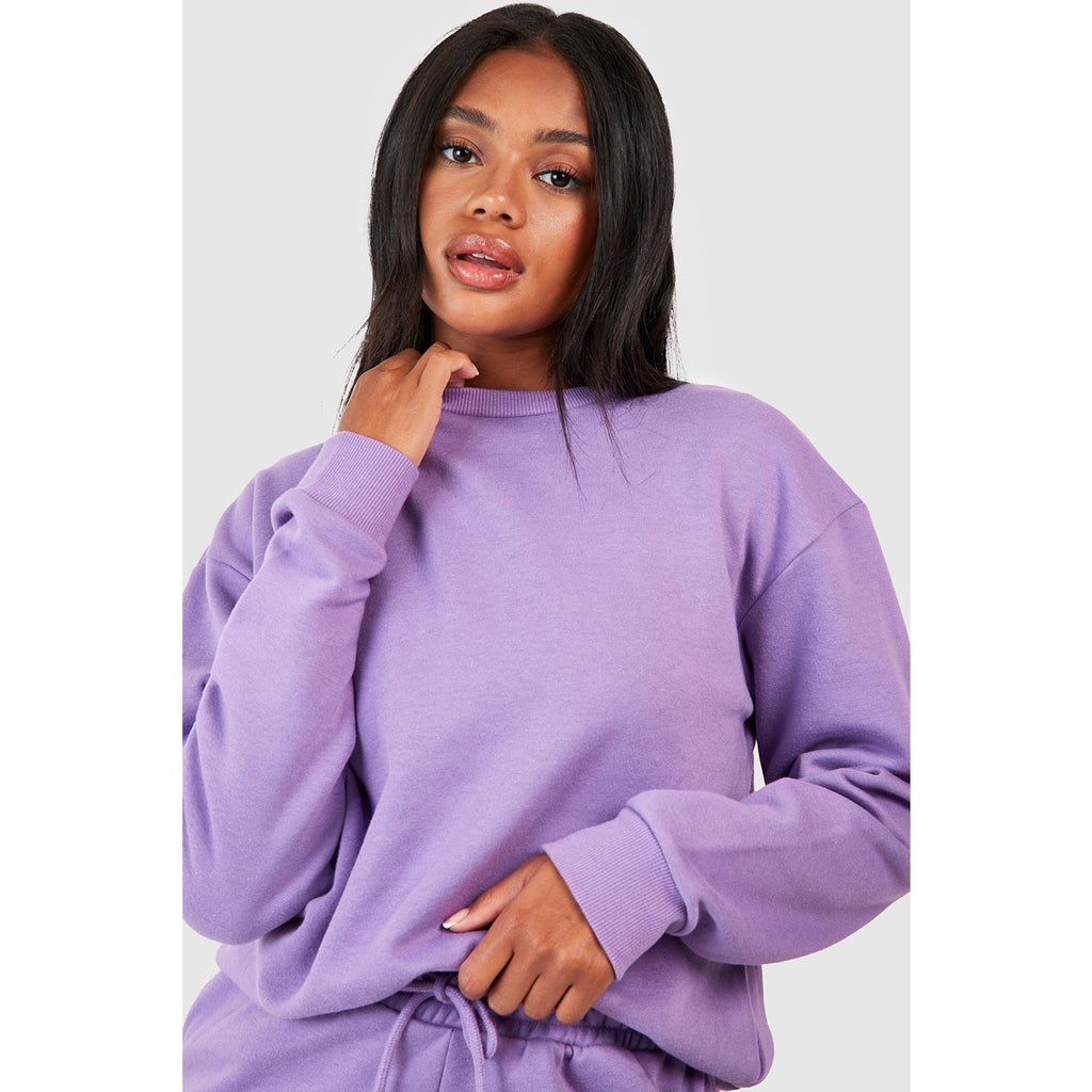 Purple Oversized Basic Sweatshirt | Montivo Pakistan