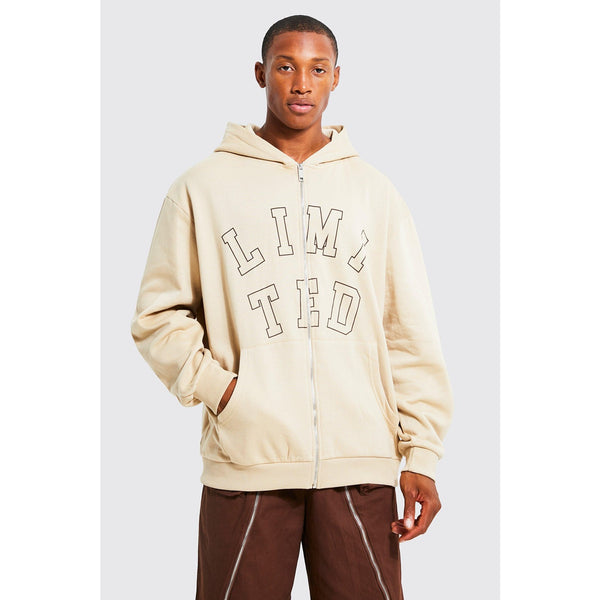 Lightweight Zip Thorugh Graphic Hoodie | Montivo Pakistan