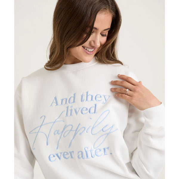 Happily Ever After White Sweatshirt | Montivo Pakistan