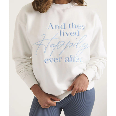 Happily Ever After White Sweatshirt | Montivo Pakistan