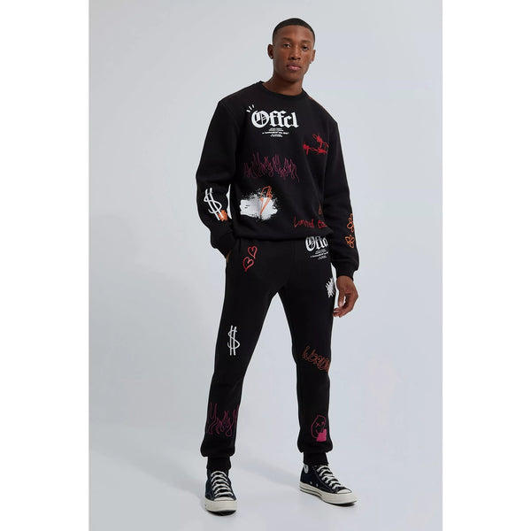 Official Graffiti Black Sweatshirt | Montivo Pakistan