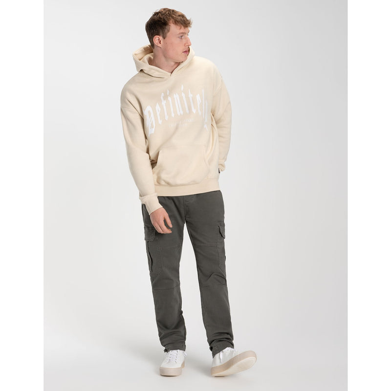 Definitely Cream Oversized Hoodie | Montivo Pakistan