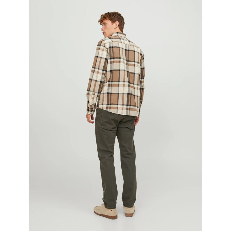 JJ Tapered Fit Dark Olive Jeans | Montivo Pakistan