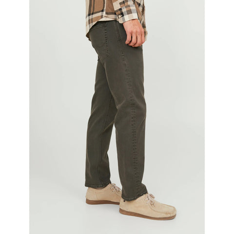 JJ Tapered Fit Dark Olive Jeans | Montivo Pakistan