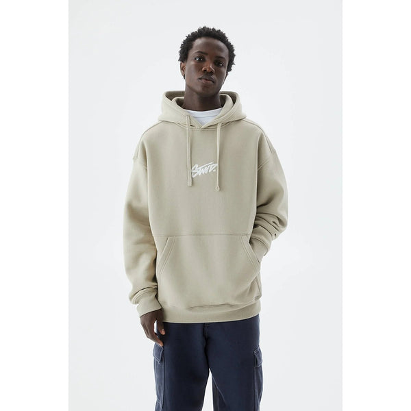 Beige STWD Logo Hooded Sweatshirt | Montivo Pakistan