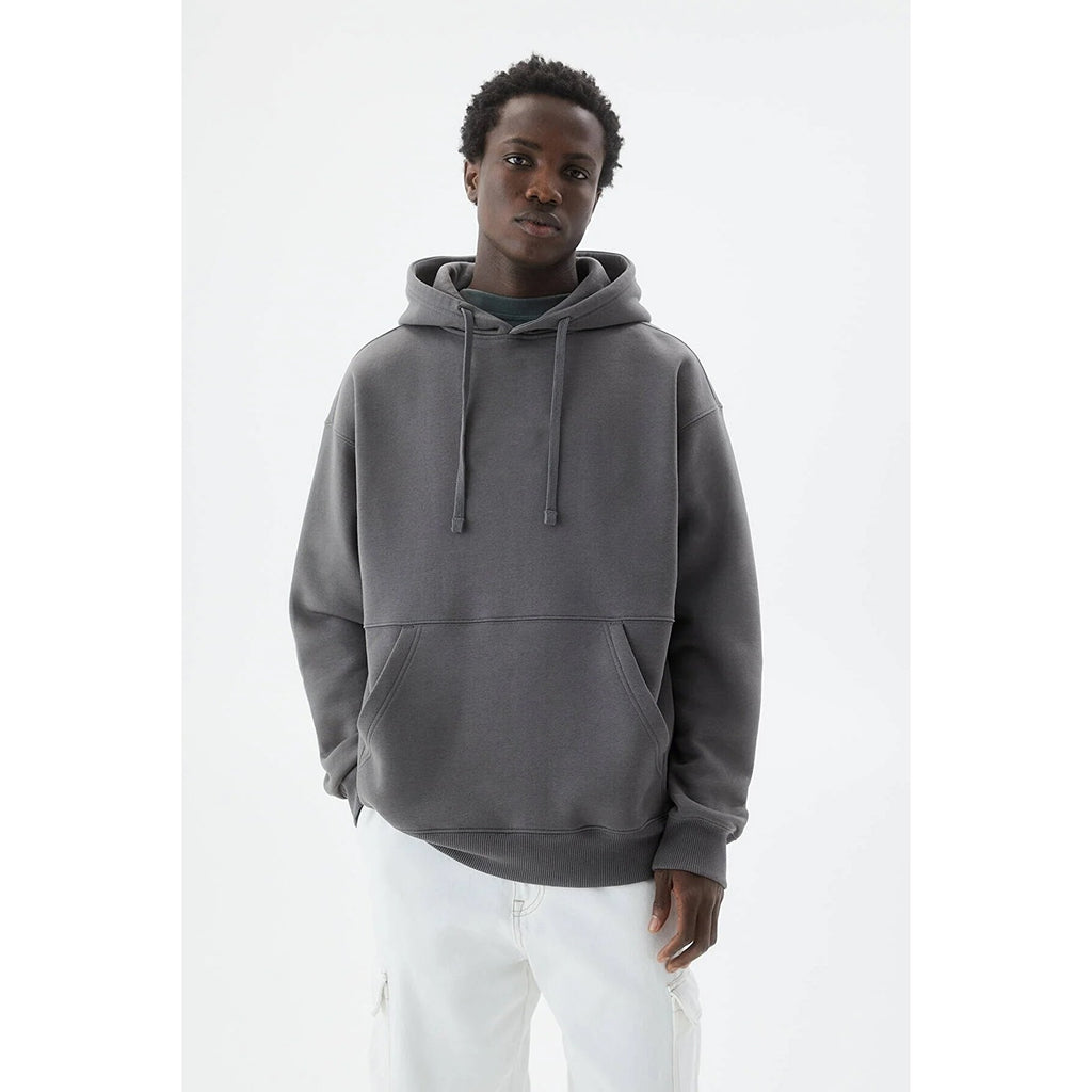 Grey Oversized Hooded Sweatshirt | Montivo Pakistan